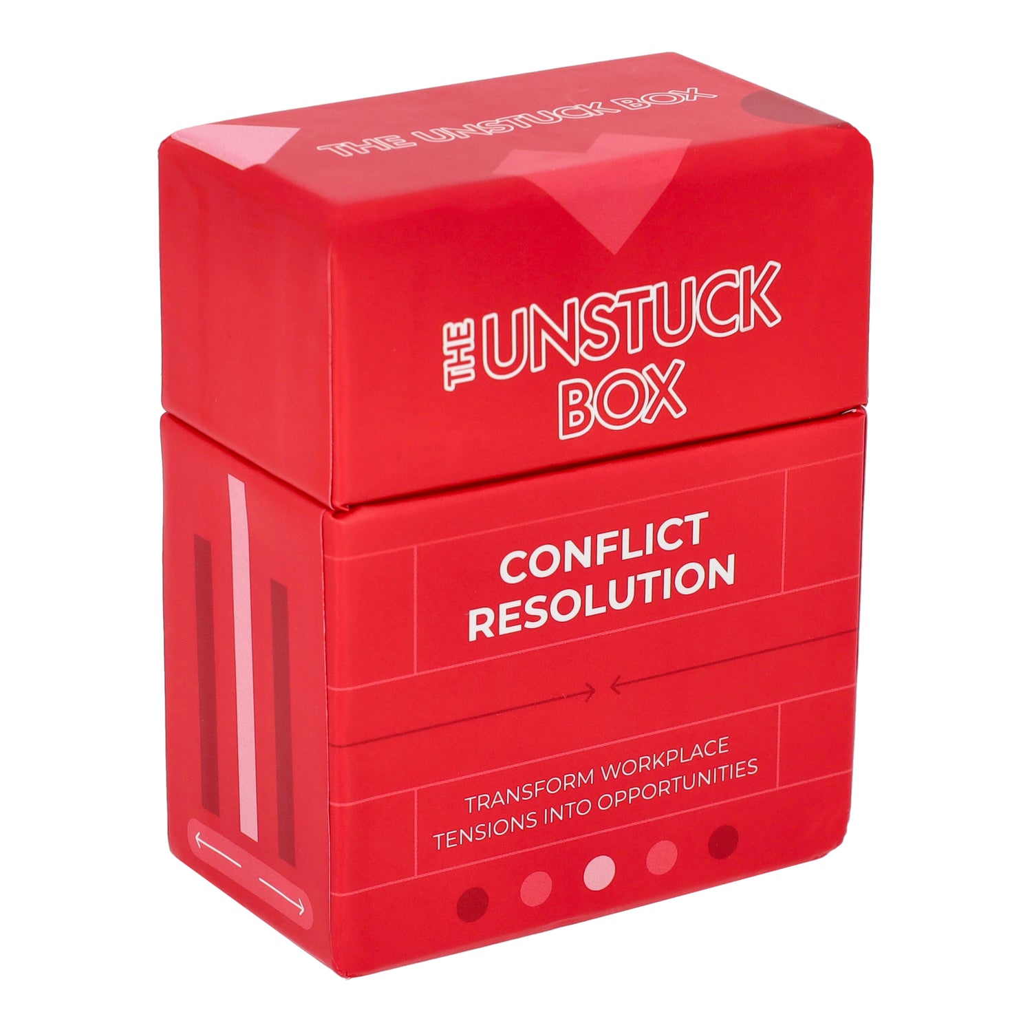 The Complete Manager's Bundle (4-Box Set) features a red box with white text, containing decks for enhancing management skills and team dynamics.