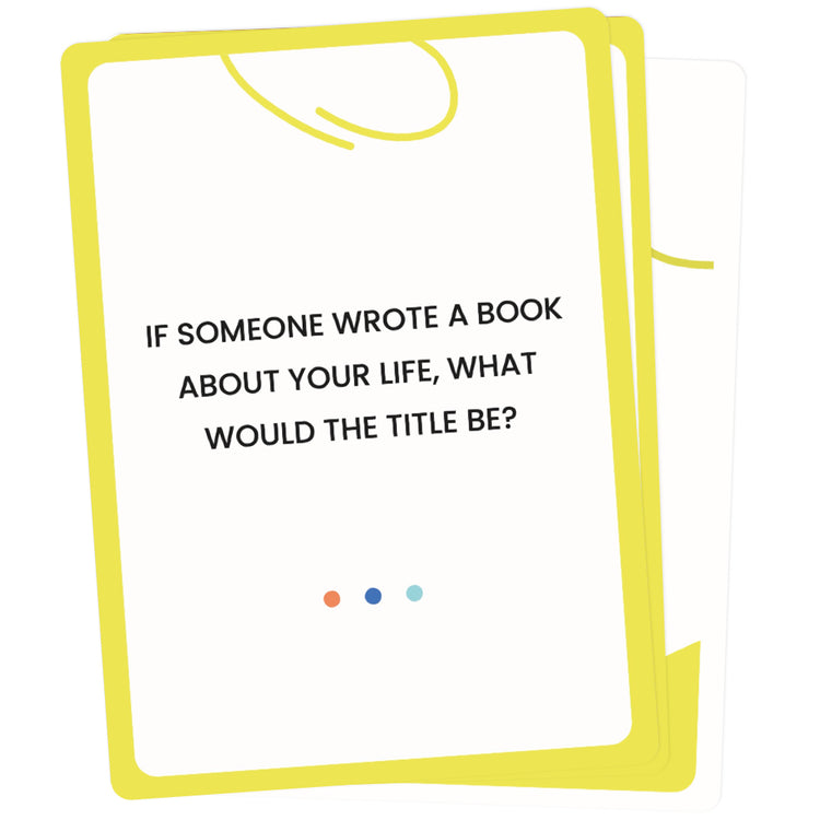 The Unstuck Box: Team Building Cards, featuring a yellow clipboard with prompts, designed to enhance team communication and collaboration.