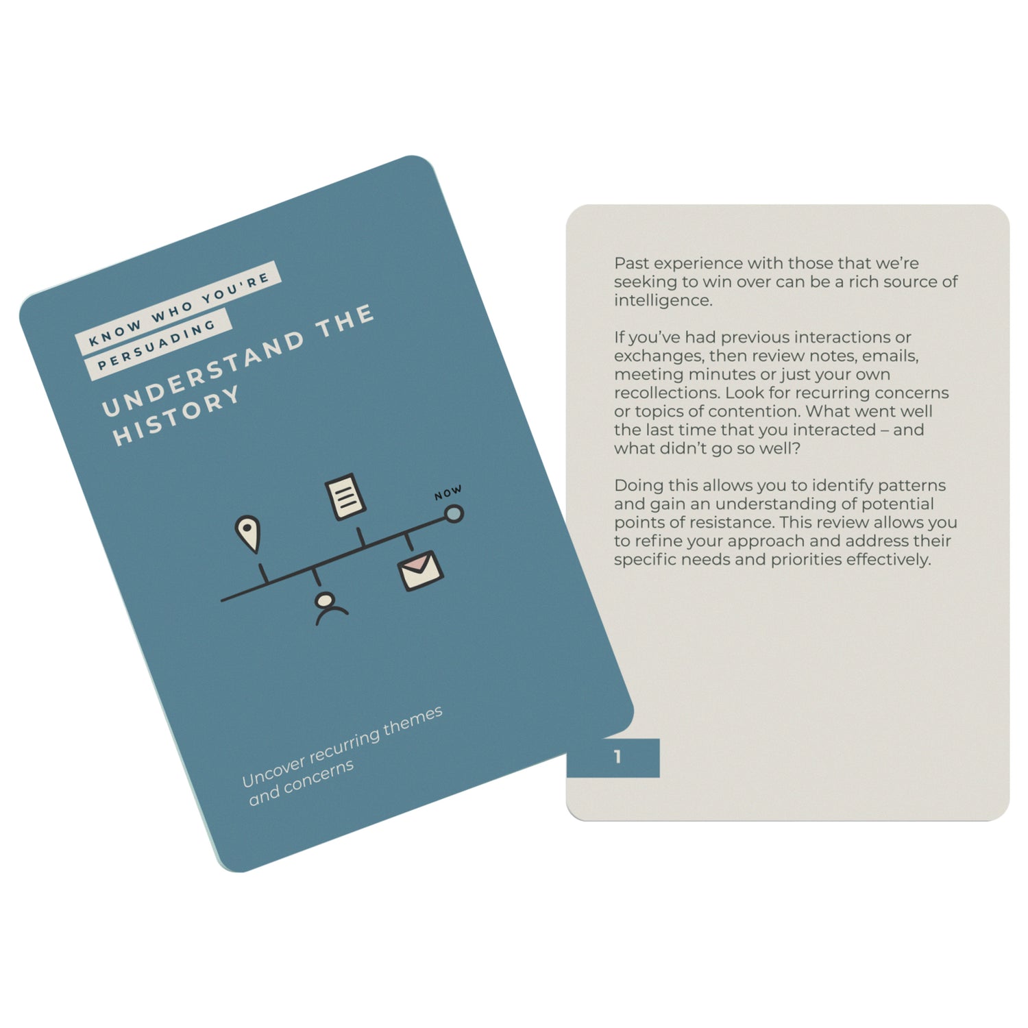 The Unstuck Box: Perfect Persuasion - A deck of 45 cards featuring principles, tactics, and case studies for mastering the art of persuasion at work.