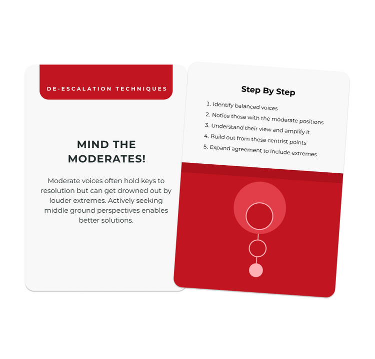 The Unstuck Box®: Conflict Resolution deck, featuring text and diagrams, offers innovative techniques to transform workplace tensions into growth opportunities.