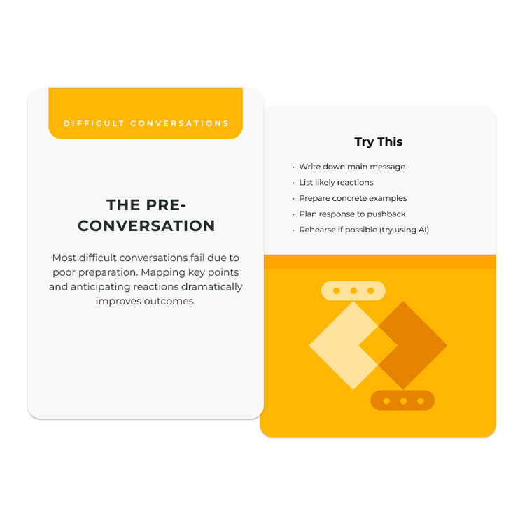 The Unstuck Box®: Conflict Resolution, a card deck with techniques for navigating workplace tensions, featuring text and logo on a phone screenshot.