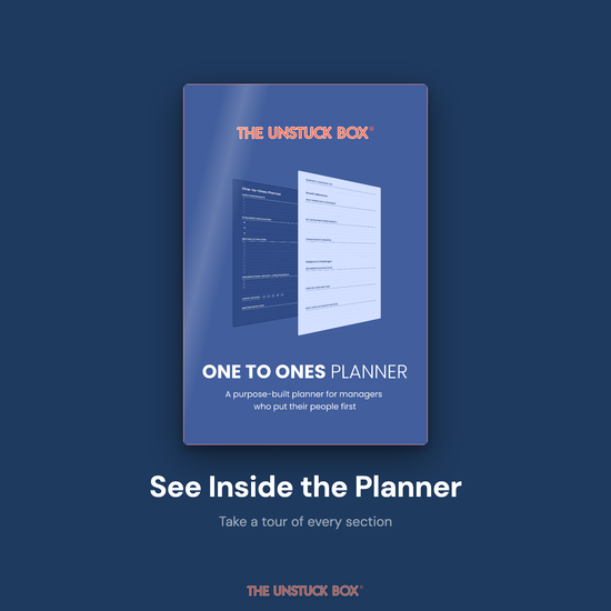 Video tour of The Unstuck Box One to Ones Planner