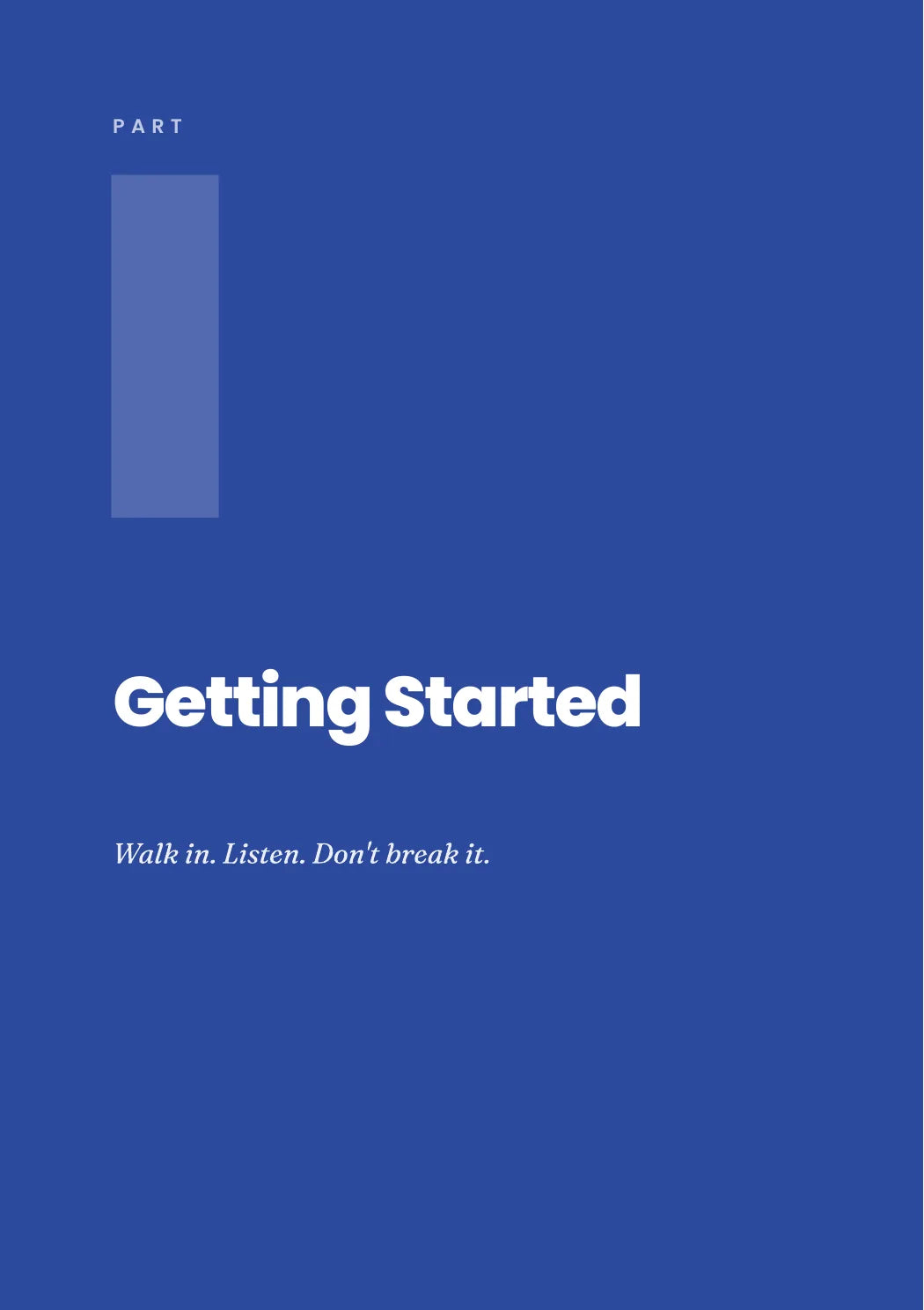 Field Book preview page 03: Getting started
