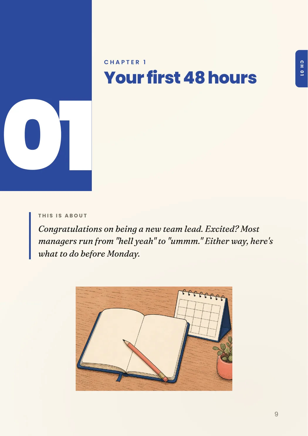 Field Book preview page 04: Your first 48 hours