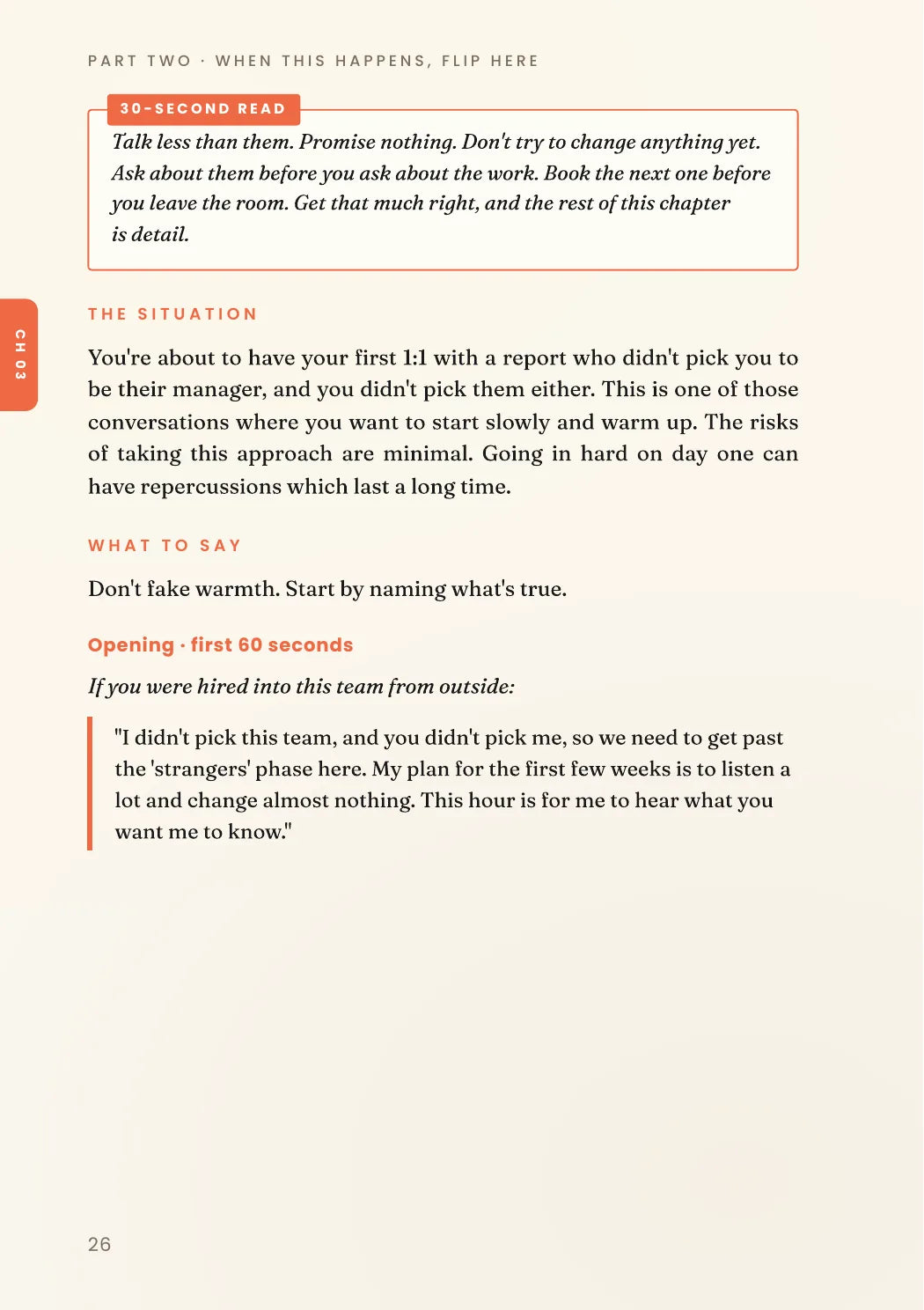 Field Book preview page 08: What to say