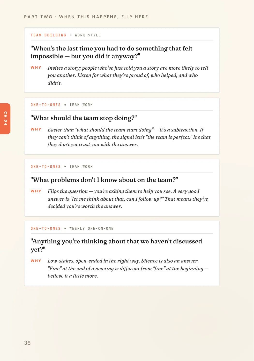 Field Book preview page 12: Follow-up prompts